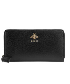 Gucci Animalier leather zip around wallet