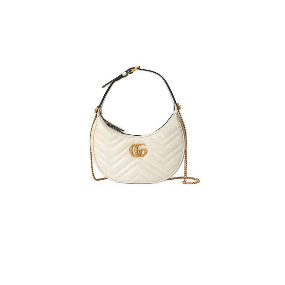 GG Marmont half-moon-shaped mini bag