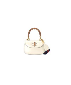 GUCCI BAMBOO 1947 JUMBO GG SMALL TOP HANDLE BAG