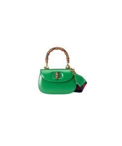 GUCCI BAMBOO 1947 JUMBO GG SMALL TOP HANDLE BAG