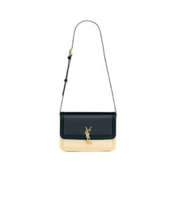SOLFERINO MEDIUM SATCHEL IN BOX SAINT LAURENT LEATHER
