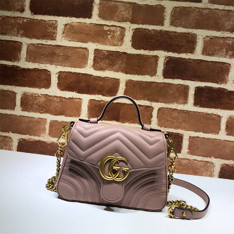 Gucci GG Marmont Mini Top Handle Bag - Image 2