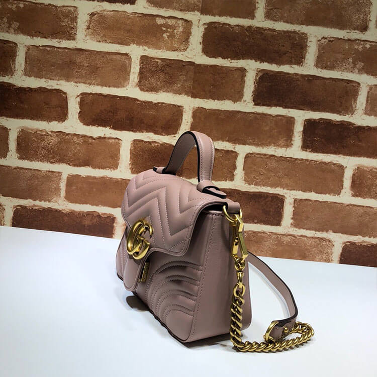 Gucci GG Marmont Mini Top Handle Bag - Image 3