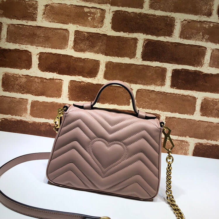 Gucci GG Marmont Mini Top Handle Bag - Image 4