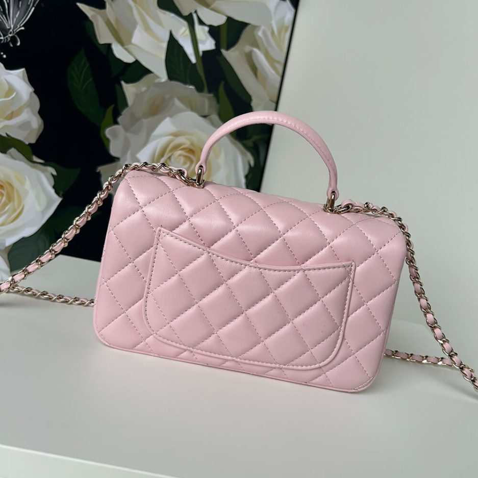 CHANEL Mini Classic Handbag With Top Handle - Image 4