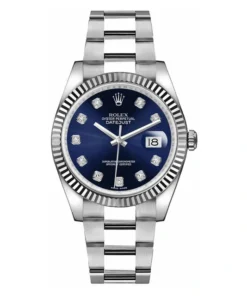 Rolex Datejust 116234 blue plate inlaid with 10 diamonds Watch