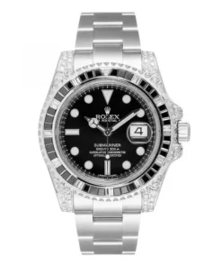 SUBMARINER SILVER BLACK DIAMOND 40MM 116759 SANR-74769Bril