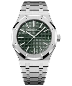 ROYAL OAK SELFWINDING  50TH ANNIVERSARY  Ref. 15510ST.OO.1320ST.04 This 41 mm Royal Oak Selfwinding in stainless steel sports